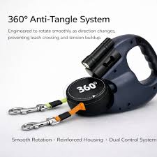Retractable Dual Pet Dog Walking Leash
