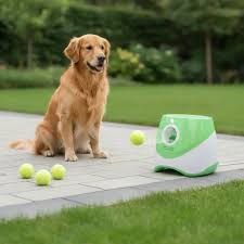 Automatic Throwing Machine Catapult for Dog Pet Toys Tennis Launcher Pet Ball Throw Device 3/6/9M Section + 3 Balls Dog Training